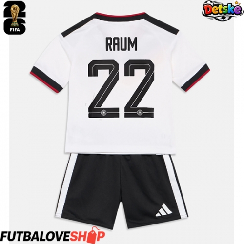 Dres Nemecko David Raum #22 Domáci pre deti MS 2026 Krátky Rukáv (+ trenírky)